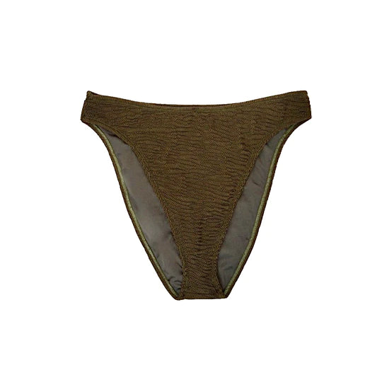 Cleo Crinkle Swimsuit Bottom in Sage