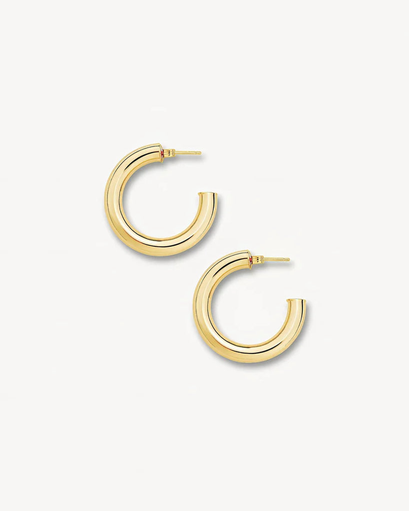 Perfect Hoops 1" in 14k Gold