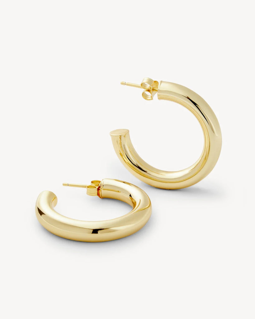 Perfect Hoops 1" in 14k Gold