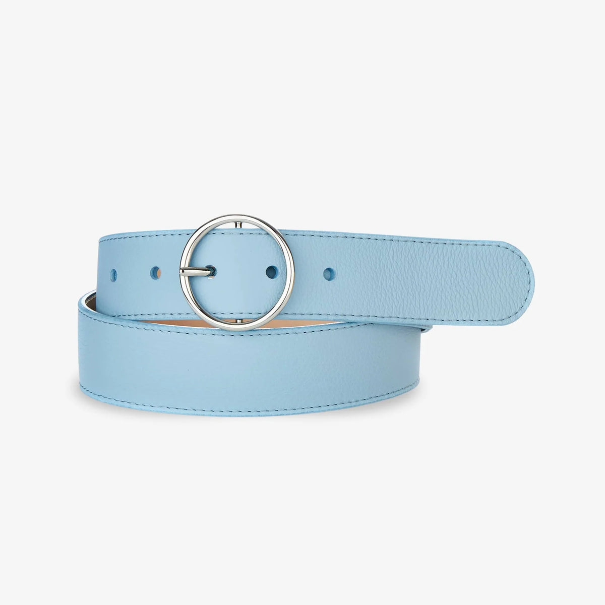 ISO Noa Belt light blue Buy Light Blue Belt With Snap Fastener Buttons Vegan Leather  main image 2