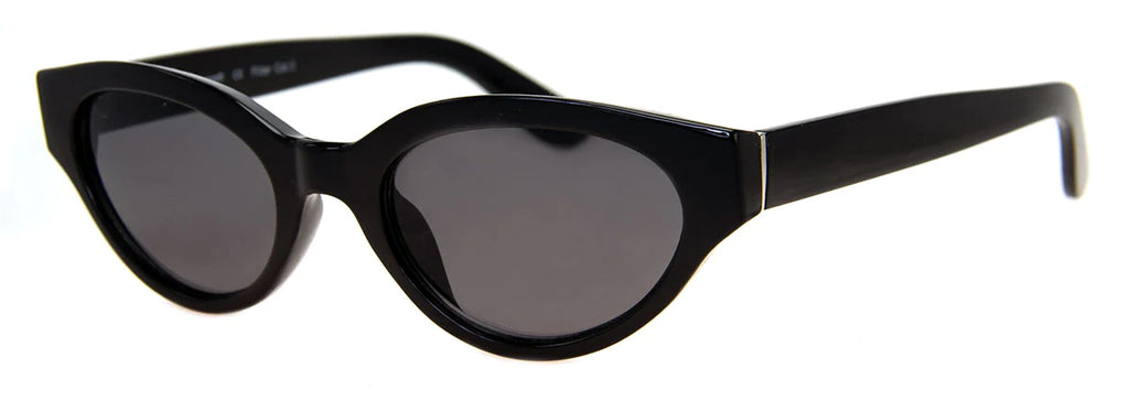 Rounded Black Cat Eye Sunglasses