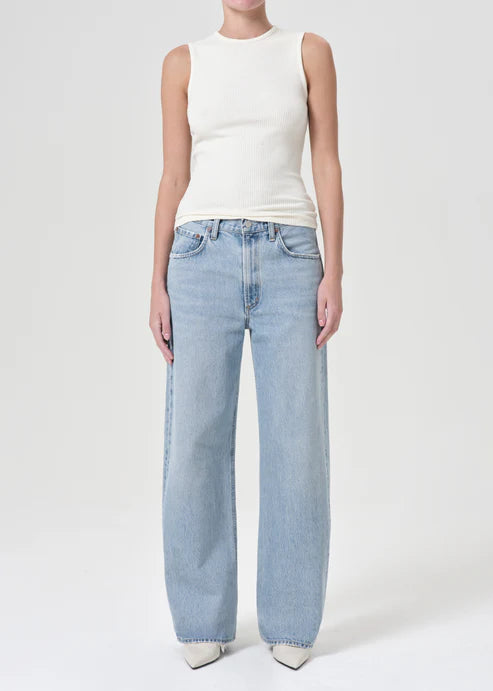 AGOLDE Low Curve Jeans in Force Blue