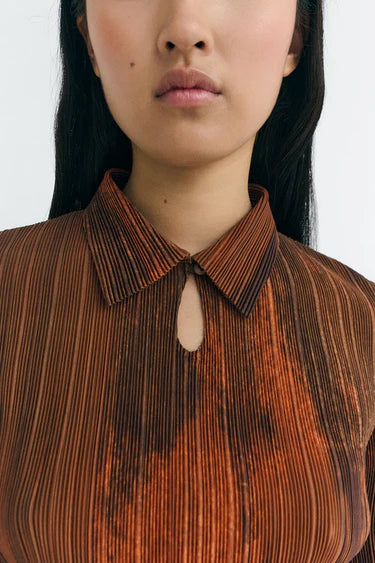Pleated Agostina Top