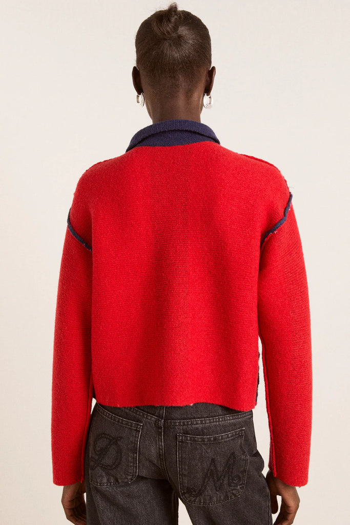 Bibi Boxy Merino Wool Reversible Cardigan