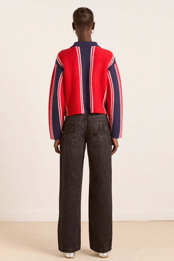 Bibi Boxy Merino Wool Reversible Cardigan