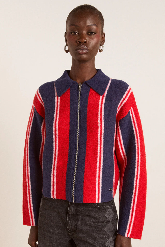Bibi Boxy Merino Wool Reversible Cardigan