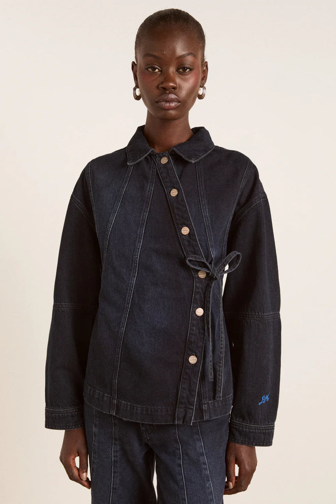 Finella Denim Shirt - Wavy Seams