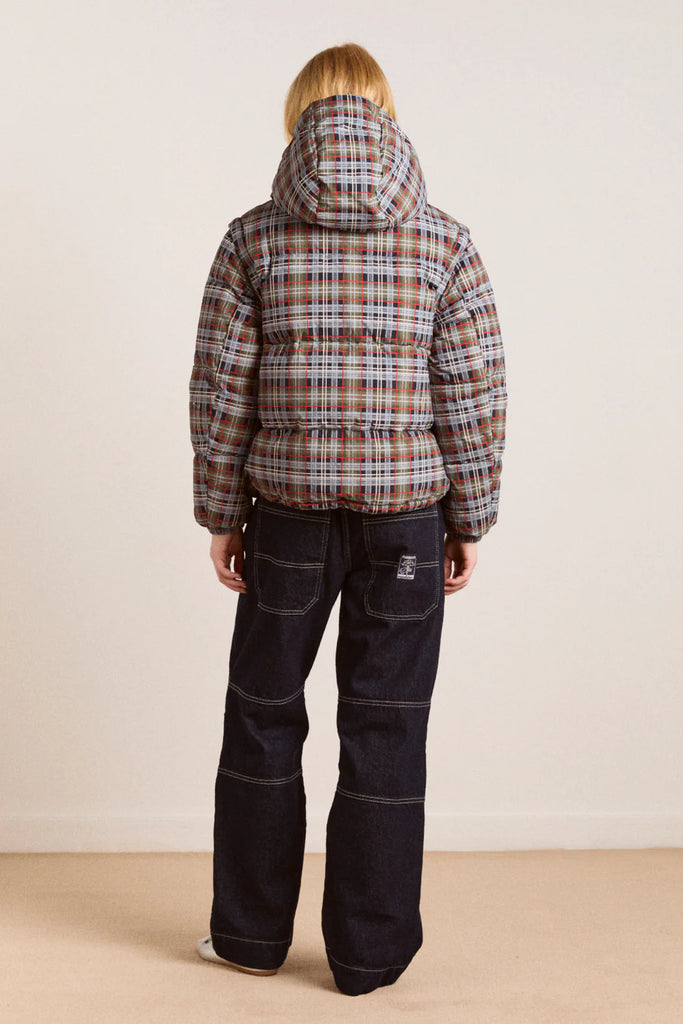 Pearl Puffer in Multi Check