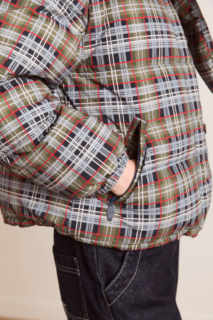 Pearl Puffer in Multi Check