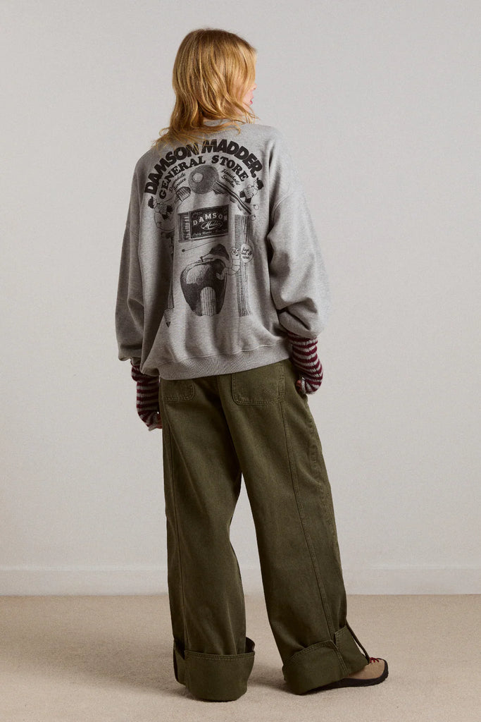 Wylie Turn Up Jeans in Olive