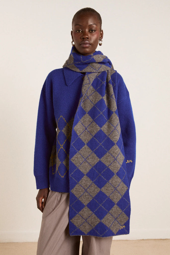 Saskia Scarf in Bold Argyle