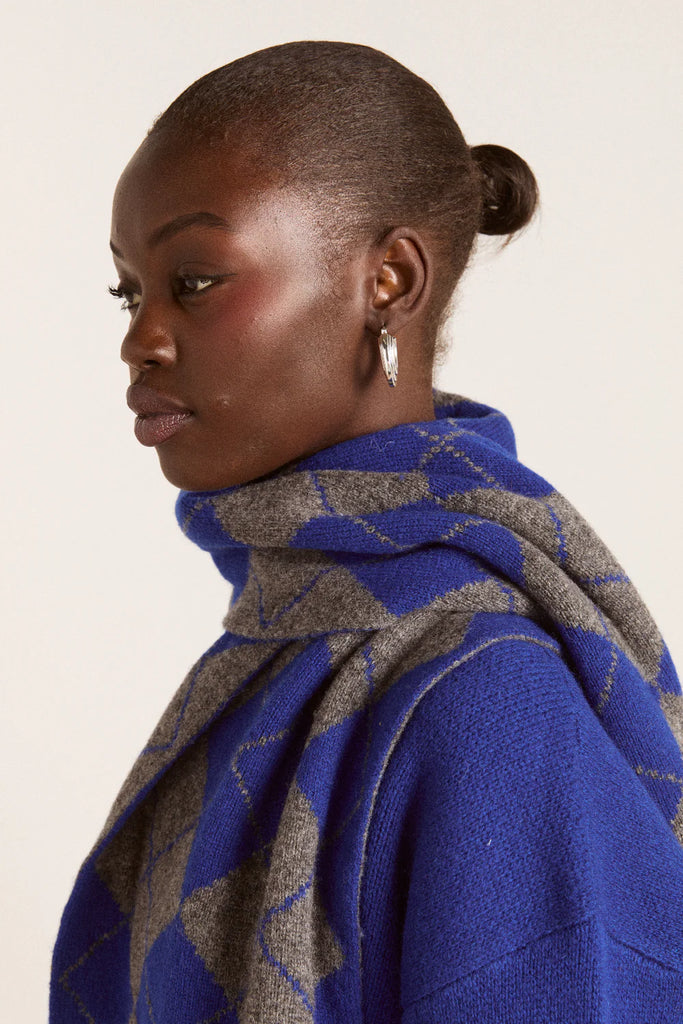 Saskia Scarf in Bold Argyle