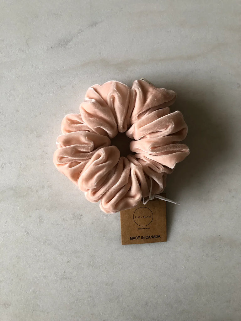Silk Velvet Scrunchie in Baby Pink