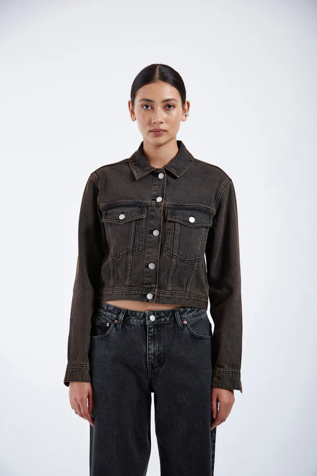 Becky Jacket in Jet Brown