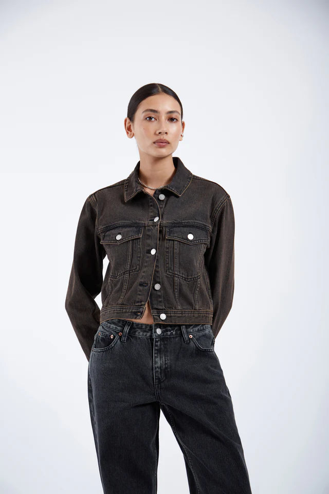 Becky Jacket in Jet Brown