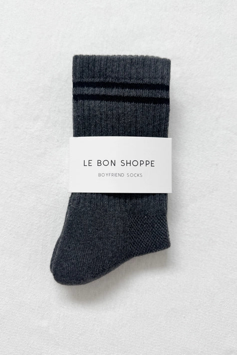 Striped Socks in Charcoal