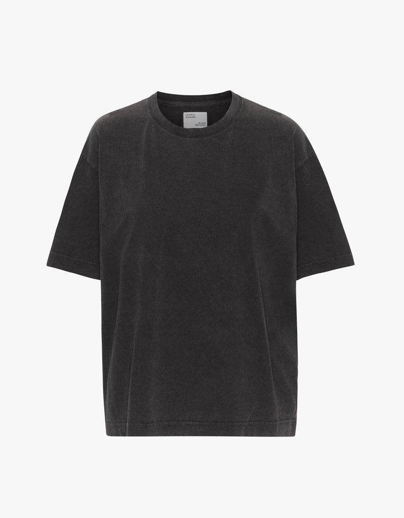Oversized Organic T-Shirt in Faded Black