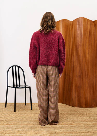 Camelia Sweater in Bordeaux