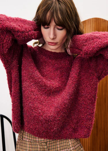 Camelia Sweater in Bordeaux