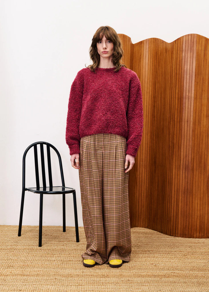 Camelia Sweater in Bordeaux