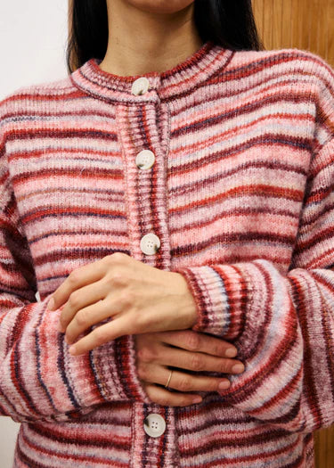 Chausie Cardigan in Bordeaux