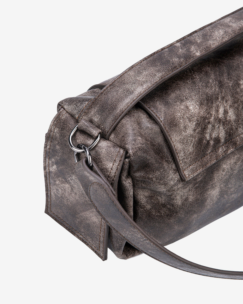 City Soft Structure Bag in Aged Brown