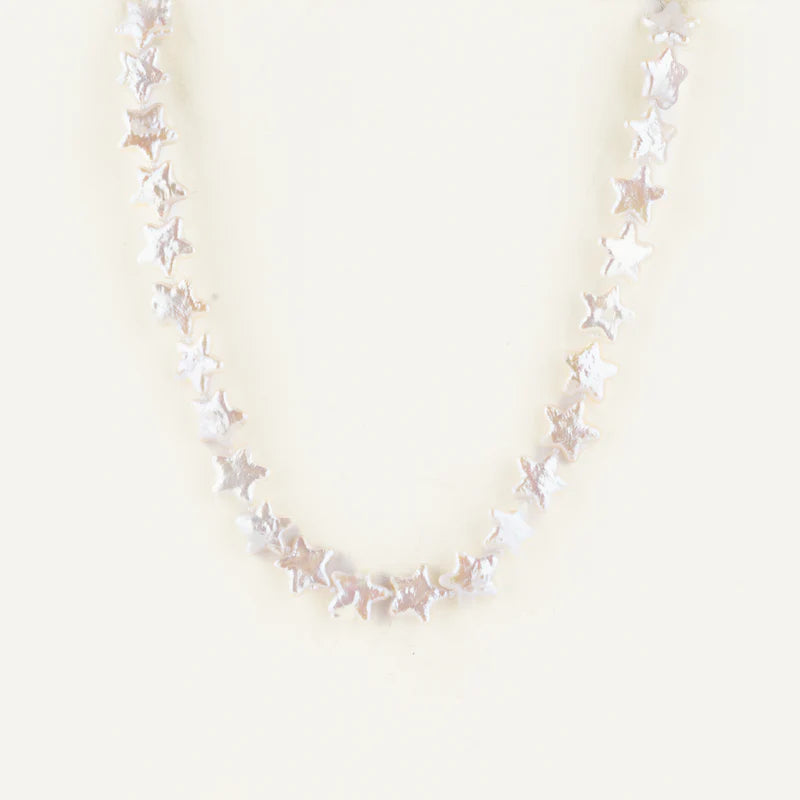 Star Pearl Necklace in 18"