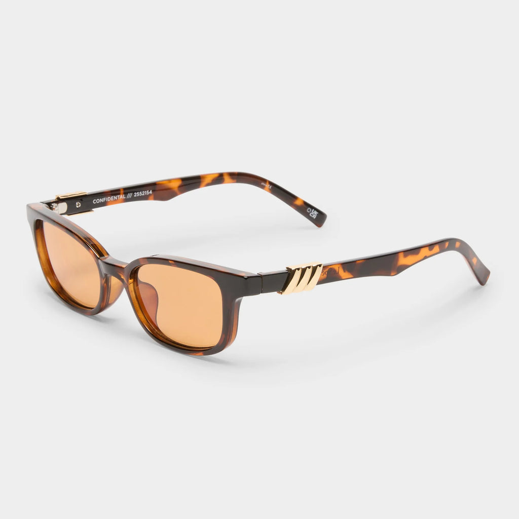 CONFIDENTIAL SUNGLASSES IN DARK TORTOISE