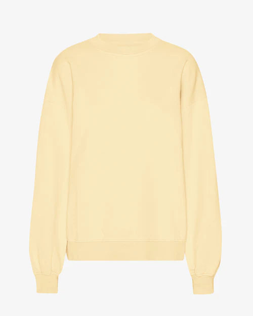 Oversized Merino Wool Sweater in Soft Yellow