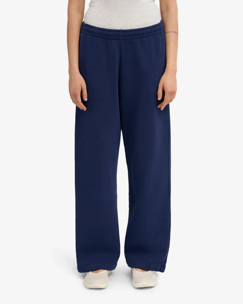 Organic Straight Leg Sweatpants in Marine Blue