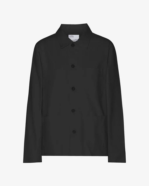 Organic Workwear Jacket in Deep Black