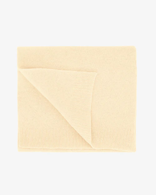 Merino Wool Scarf in Soft Yellow