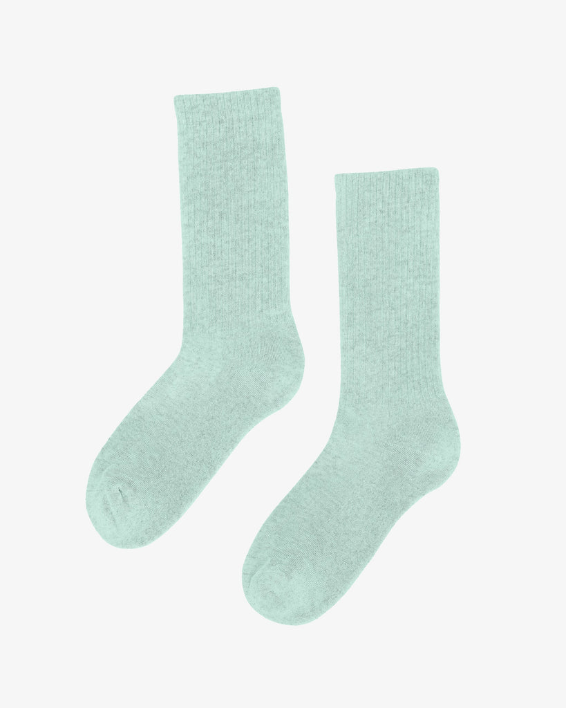 Classic Organic Socks in Light Aqua