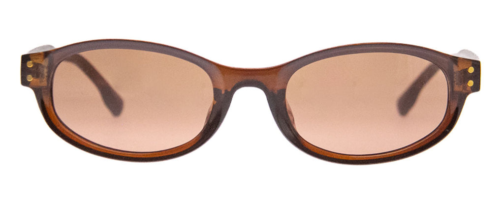 Small Oval in Crystal Brown Sunglasses