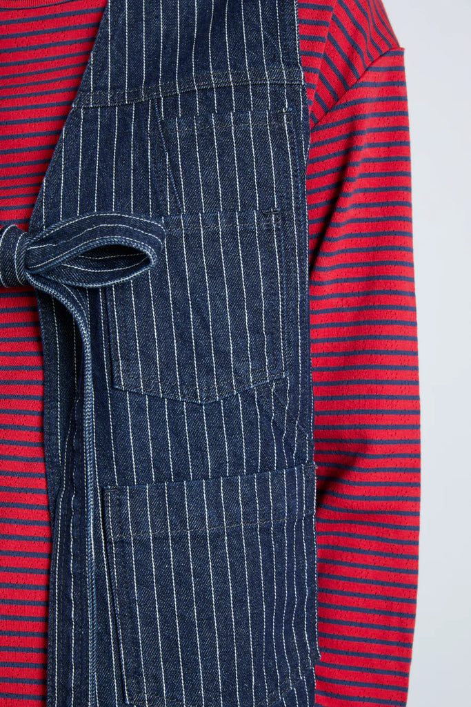 DILLY GILET IN Navy STRIPE