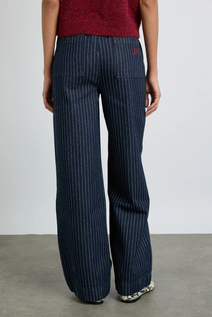 Rafe Jeans in Navy Pinstripe