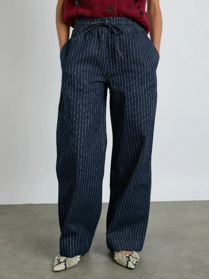 Rafe Jeans in Navy Pinstripe