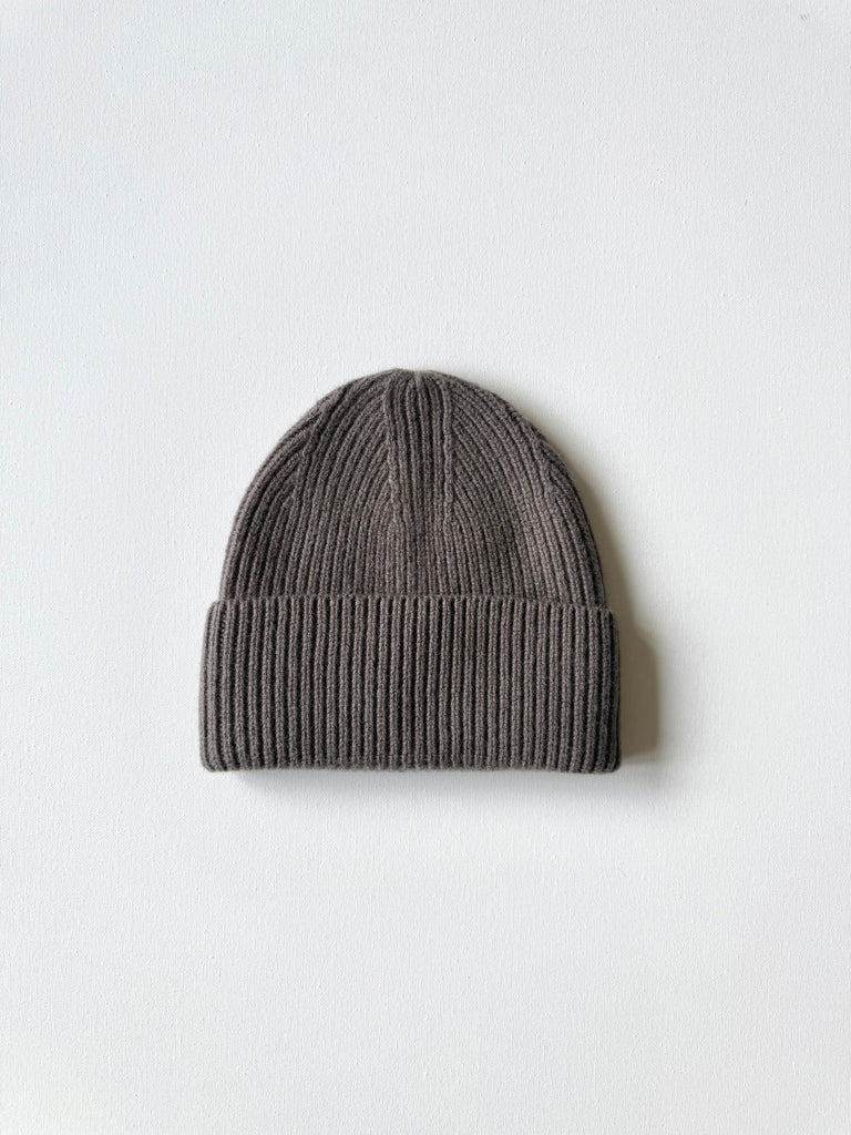 Merino Wool Every Day Beanie in Dark Ceramic Grey