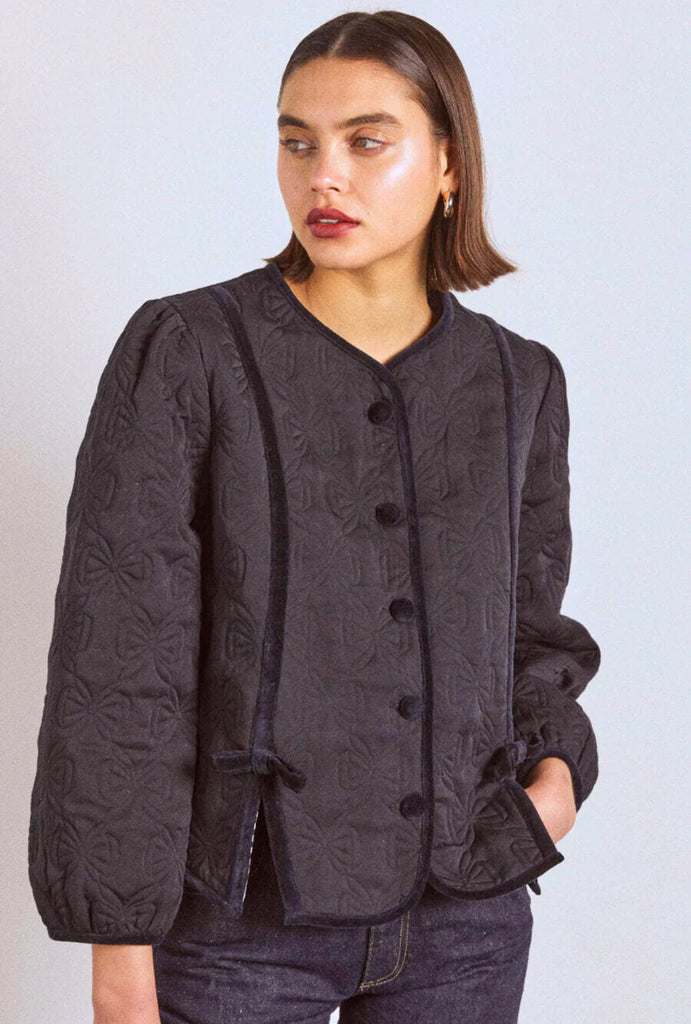 Diana Quilted Jacket in Black