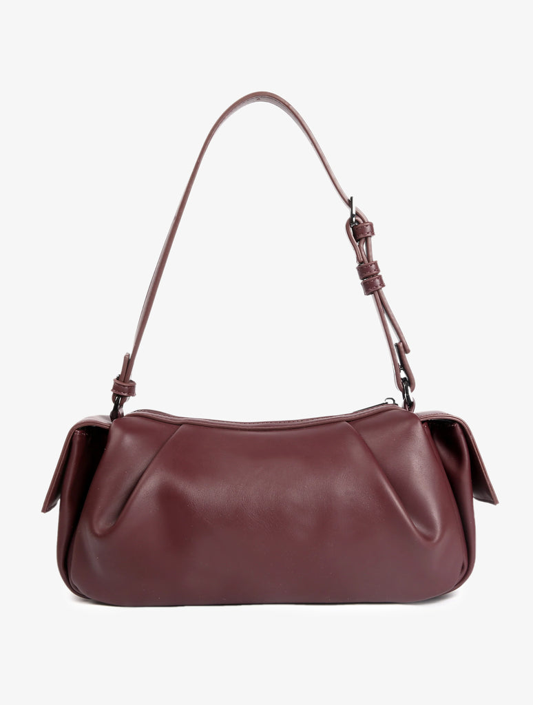 Elbie Soft Structure Bag in Midnight Plum