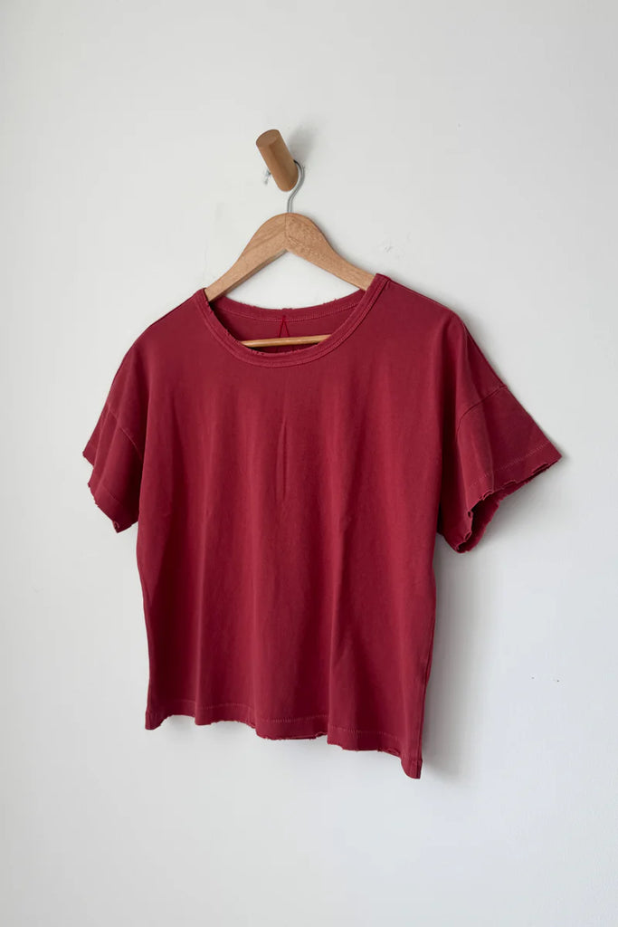 Fille Tee in Crayon Red