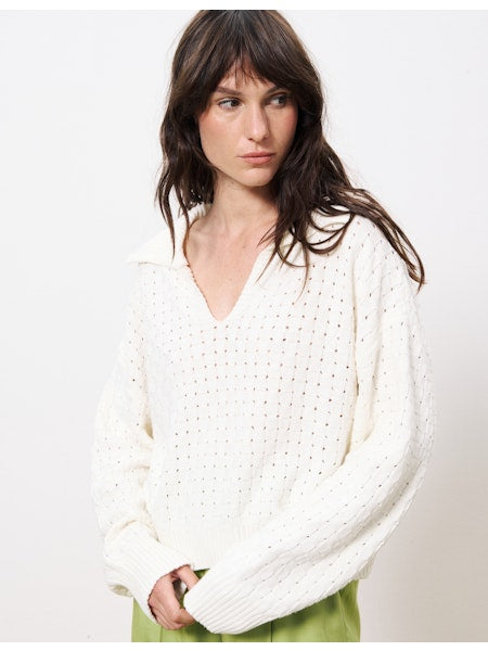 Paulia Sweater in White