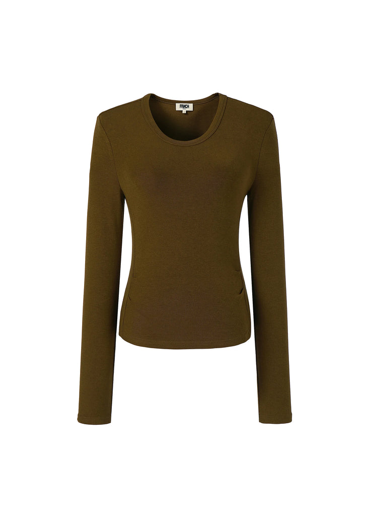 Goyavier Top in Olive