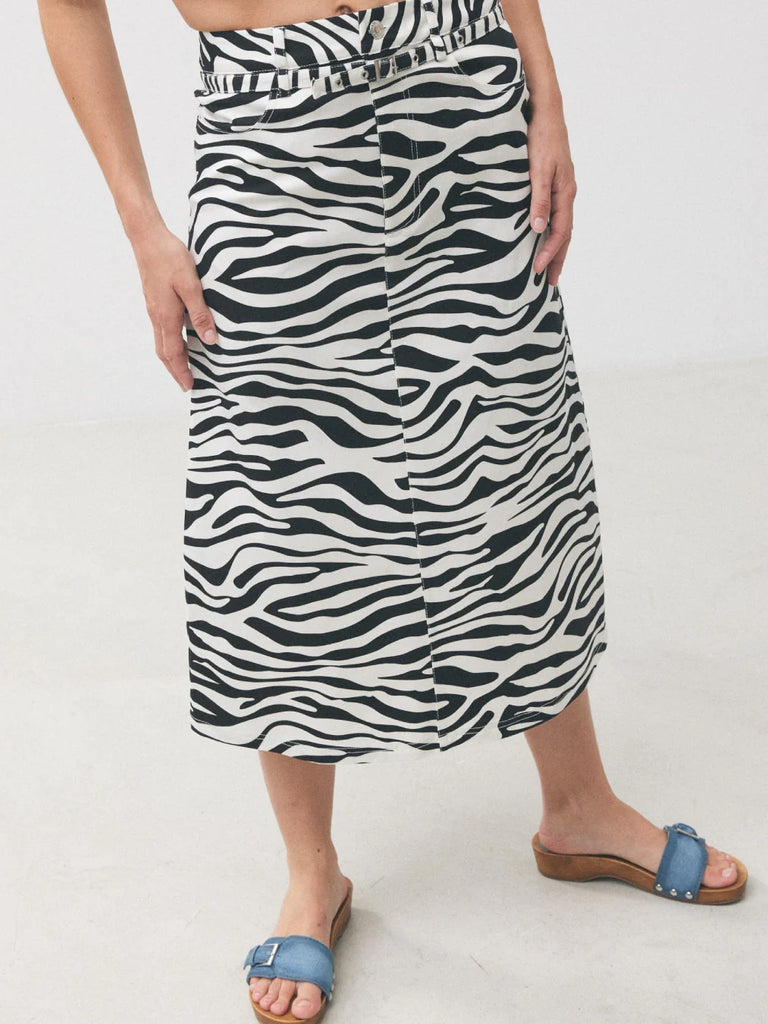 Ozzy Skirt in Zebra
