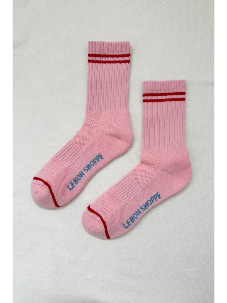 Striped Socks in Amour Pink