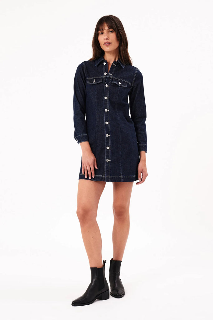 Morgan Denim Dress in Alice