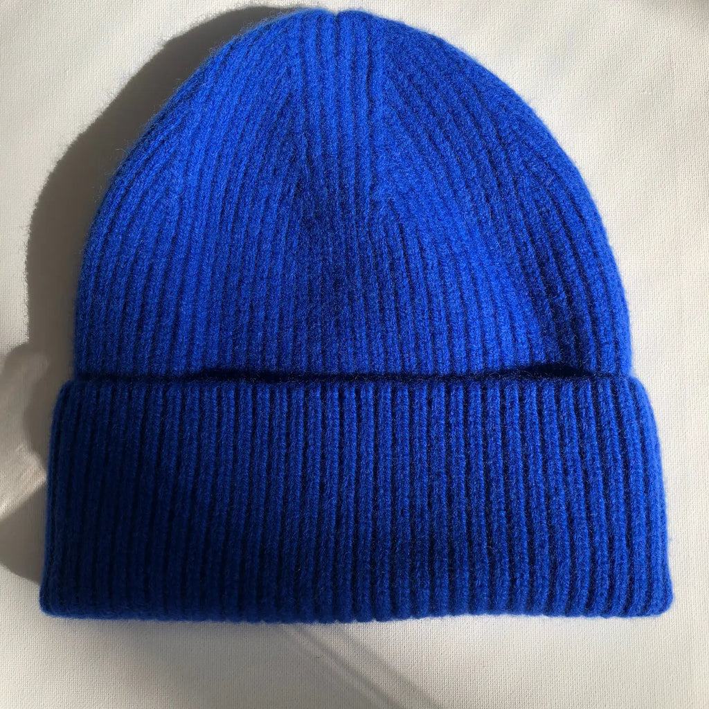 Merino Wool Every Day Beanie in Royal Blue