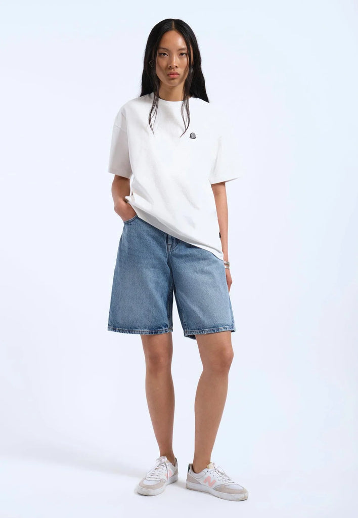 Lea Denim Shorts in Stream Sky Fade