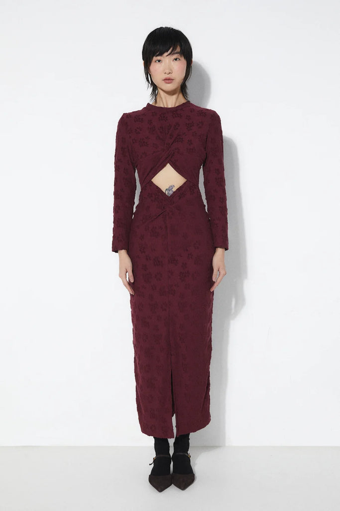 Barbara Dress in Burgundy