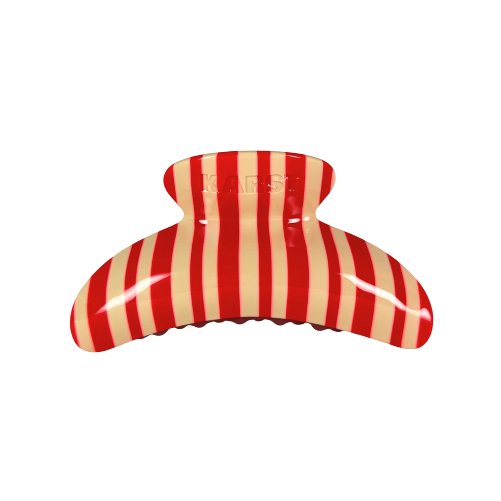 Superclip Claw Hair Clip in Peppermint Stripe